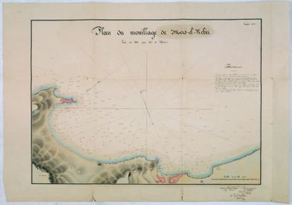 ALGÉRIE. BERARD, A Plan du mouillage de Mers-el-Kebir levé en 1831 par Mr A. Bérard....