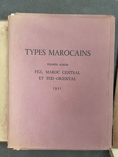 François de HERAIN (1877-1962) 
Types marocains
Trois albums, 1931-1933
Ensemble...