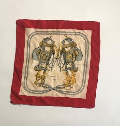 null 
Set of two small HERMES silk scarves


