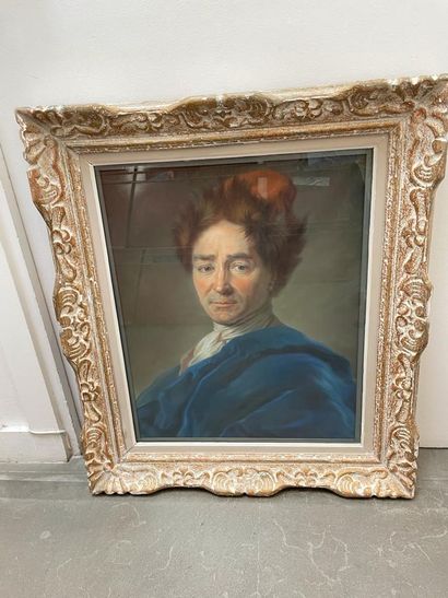 D'apr?s Maurice-Quentin de La Tour (1704-1788) 
Portrait du peintre Jean Nicolas...