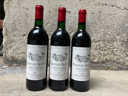 null 3 bouteilles de Château Gazin
Pessac-leognan 1988
En l'état