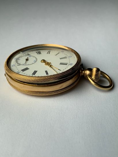 null 
Gold collar watch 750°/°° late 19th century

Weight : 80, 71 gr.

(dented,...