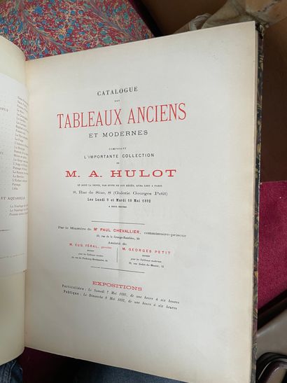 Lot of auction catalogues XIXth century
