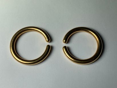 null 
Pair of gold rings 750°/°°, Weight: 22,82g.



DC
