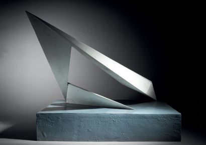 Anton PRINNER (1902-1983) L'élan
Grey and white polychrome bronze proof (repainted),...