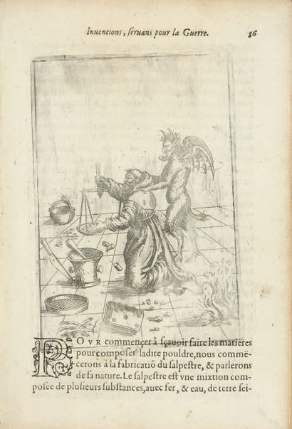 BOILLOT (Joseph) Modelles artifices of fire and various instruments of war with the...