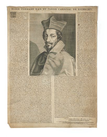 RENAUDOT (Théophraste) Éloge d'Armand Jean du Plessis cardinal de Richelieu. Paris,...