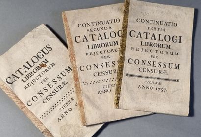 null CATALOGUES OF PROHIBITED BOOKS. - Catalogus librorum rejectorum per concessum...