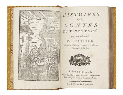 PERRAULT (Charles) Histoires ou Contes du temps passé. Avec Moralités. Nouvelle édition,...