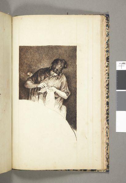 CASTELLAS MOITTE (Marie Adélaïde). (Paris 1747-1807) Album comprenant 53 pages, (quelques-unes...