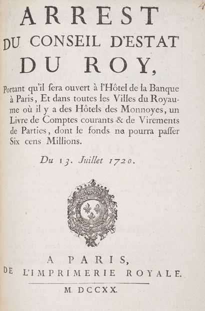 null LAW - Collection of 166 pieces published between 1716 and 1723, various sizes,...