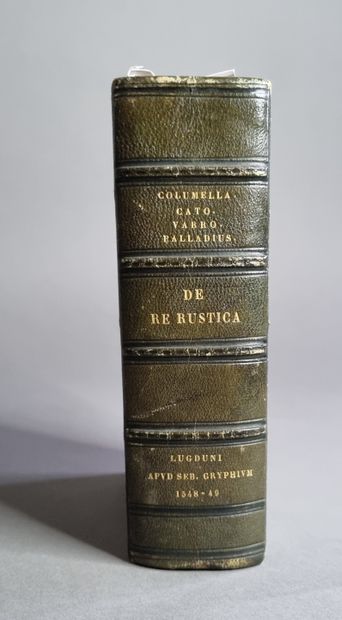  SCRIPTORES REI RUSTICAE - COLUMELLE. De Re rustica Libri XII. Lyon, Sébastien Gryphe,...