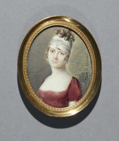 Mademoiselle Virginie Hue de Breval (active entre 1800 et 1830) 


Portrait of a...