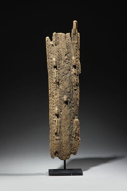 Fragment de volet Dogon Mali Bois H. 58 cm...