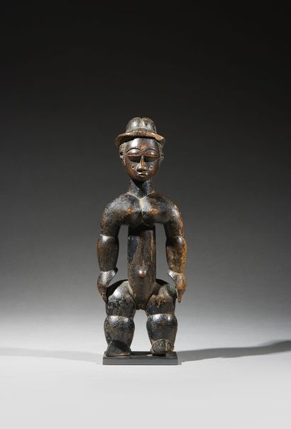 null Statuette Attié ou Ebrié
Côte d'Ivoire
Bois
H. 25 cm
Superbe statuette féminine...