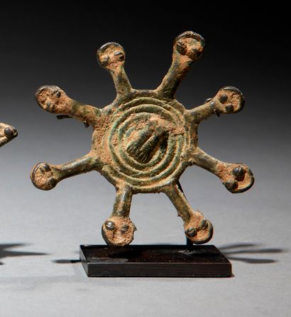 Gan pendant with eight snake heads Burkina...