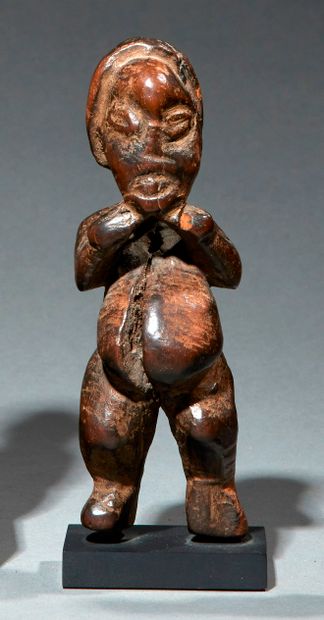 Bamileke statuette Cameroon Wood H. 14,5...