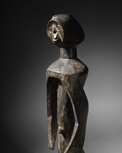  Statue Mumuyé Nigéria Bois H. 52,5 cm Mumuye figure, Nigeria H. 20 5/8 in Selon...