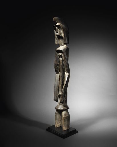  Figure Mumuyé, Nigéria Bois H. 88,5 cm Mumuye figure, Nigeria H. 34 3/4 in Selon...