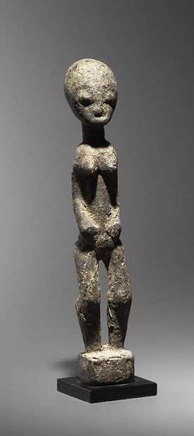 null Baule Blolo Bla figure, Republic of the Ivory Coast
Wood, grey crusty patina...