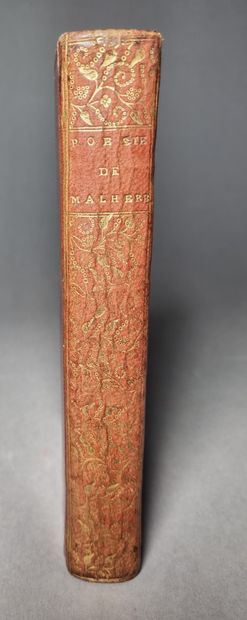 null MALHERBE (François de). Poetry. Paris, Joseph Barbou, 1757. In-8, red morocco,...