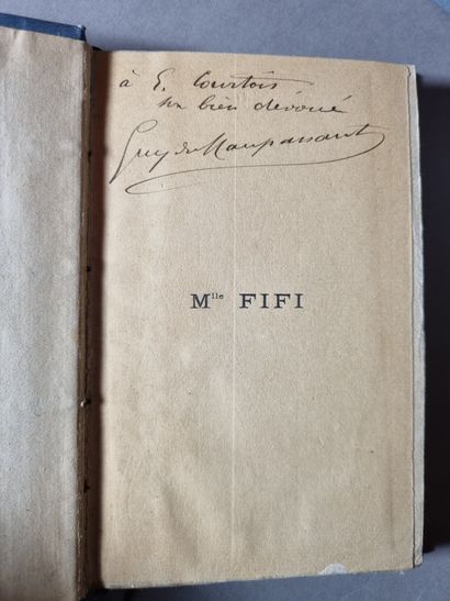 null 
MAUPASSANT. Mlle Fifi. Bruxelles, Kiste Maeckers, 1882. In-12, bradel percaline...