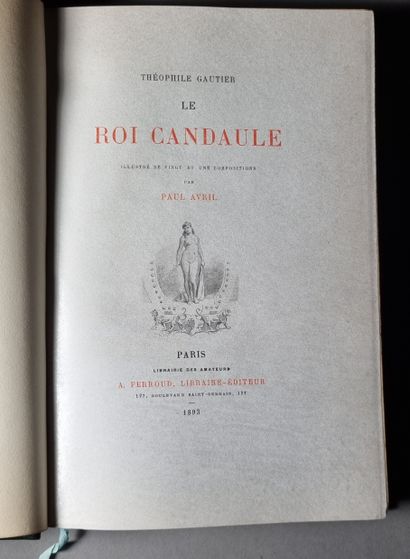 null GAUTIER (Théophile). Le Roi Candaule. Paris, A. Ferroud, 1893. In-8, maroquin...