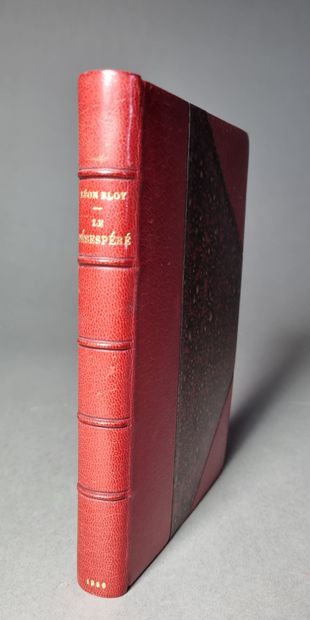 null BLOY (Léon). Le Désespéré. A. Soirat, 1886. In-12, demi-maroquin rouge avec...