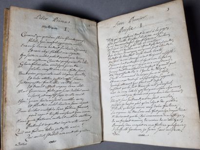  MANUSCRIT. — BOÈCE. De consolatione philosophia libri V. 1720. Manuscrit in-8 de...