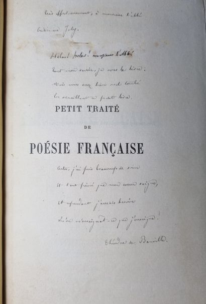 null BANVILLE (Théodore de). Petit traité de poésie française. Paris, Charpentier,...
