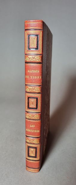  VIGNY (Alfred de). Les Destinées. Paris, Michel Lévy, 1864. In-8, demi-maroquin...