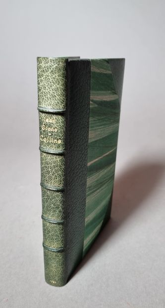  GIONO (Jean). Colline. Paris, Grasset, 1929. In-12, demi-maroquin vert avec coins,...