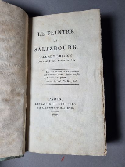 null NODIER (Charles). The Painter of Saltzburg. Paris, Gide fils, 1820. In-12, untrimmed,...