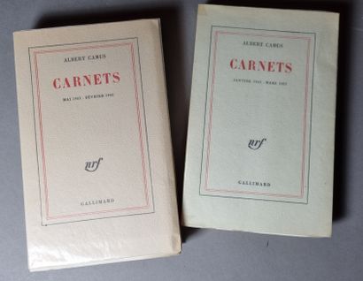  CAMUS (Albert). Carnets. Paris, Gallimard, 1962-1964. 2 volumes in-12, brochés._x000D_...