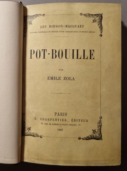 ZOLA (Émile). Pot-Bouille. Paris, Charpentier,...