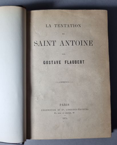 FLAUBERT (Gustave). La Tentation de Saint...