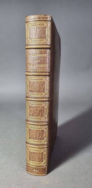 null FLAUBERT (Gustave). Salammbô. Paris, Michel Lévy, 1863. In-8, demi-maroquin...