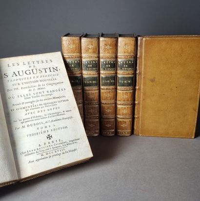  AUGUSTIN (Saint). The Letters translated into French on the new edition of the Benedictine...
