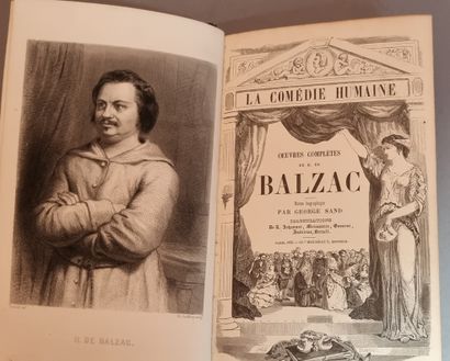 null BALZAC (Honoré de). Œuvres complètes. Paris, Houssiaux, 1853-1855. 20 volumes...