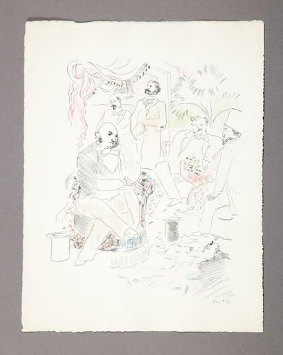  ZOLA (Émile). Nana. Paris, Javal et Bourdeaux, 1933. In-4, en feuilles, chemise,...