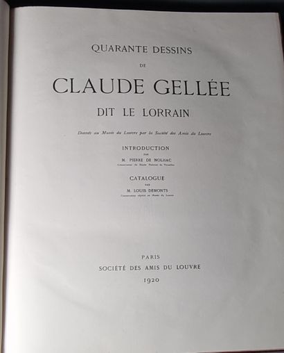 LE LORRAIN. 40 Dessins de Claude Gellée dit...