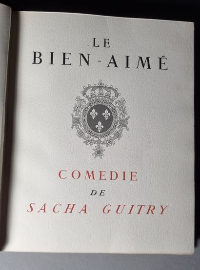 null GUITRY (Sacha). Le Bien-Aimé, comédie. Paris, Henri Javal, 1949. In-4, maroquin...