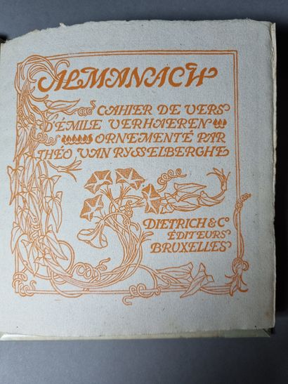 null VERHAEREN (Émile). Almanach. Bruxelles, Dietrich et Cie ; Paris, L’Estampe originale,...