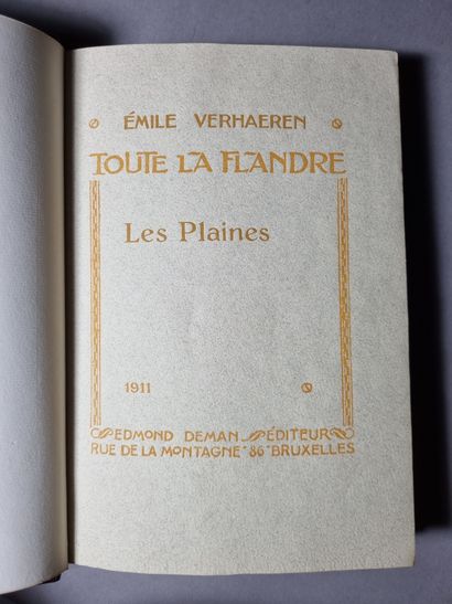 null VERHAEREN (Émile). Les Aubes. 1898. In-8, cartonnage de l’éditeur. – Toute la...