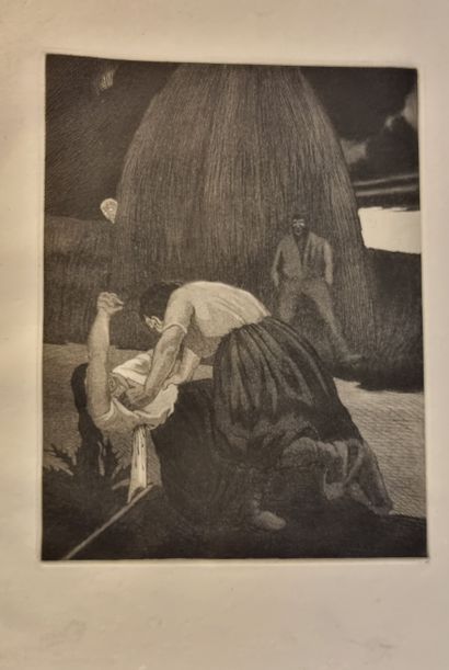  ZOLA (Émile). La Terre. Paris, Javal et Bourdeaux, 1928. In-4, en feuilles, dans...