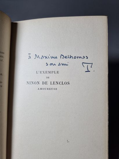 null TINAN (Jean de). The Example of Ninon de Lenclos in love. Second edition. Paris,...