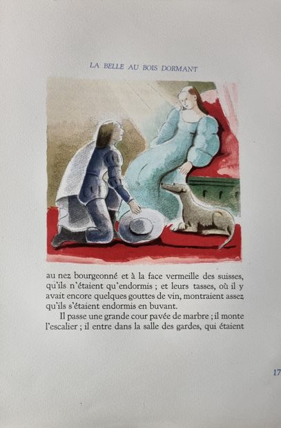  PERRAULT (Charles). Les Contes du Temps jadis. Paris, Auguste Blaizot, 1946. In-folio,...