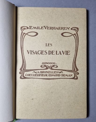 null VERHAEREN (Emile). Les Aubes. 1898. In-8, publisher's hardback. - All of Flanders....