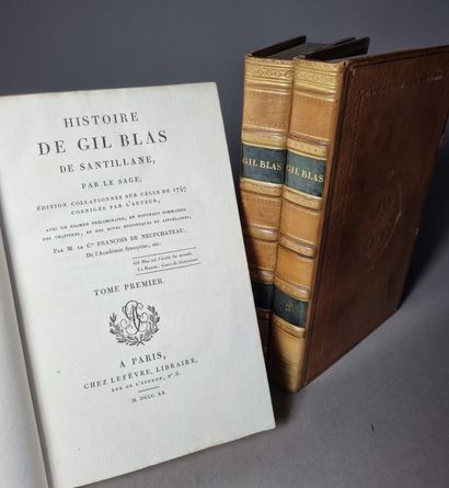 null LE SAGE. Histoire de Gil Blas de Santillane. Paris, Lefèvre, 1820. 3 volumes...