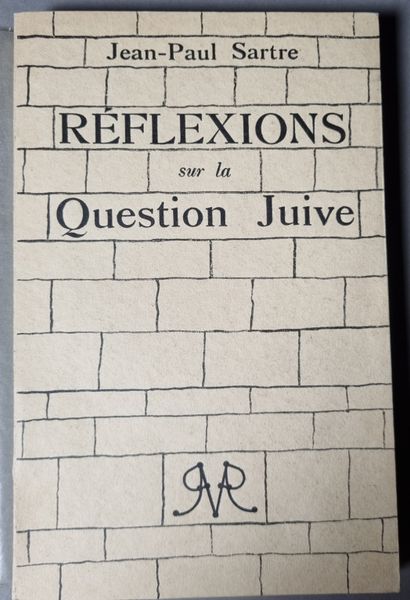  SARTRE (Jean-Paul). Réflexions sur la Question Juive. Paris, Paul Morihien, 1946....